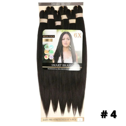 Smart Braid 10X PACK 28" Pre-Stretched l Pre-Plucked l Pre-Pulled Easy Braid Hair